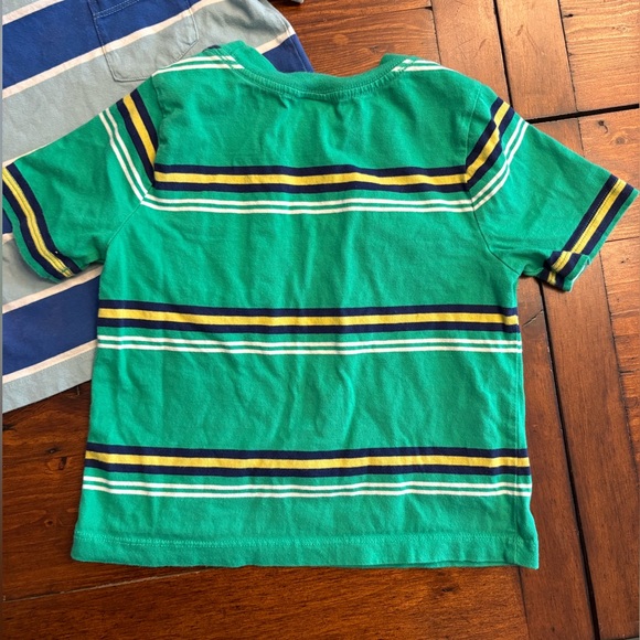 Hanna Andersson 2pc Striped Blue and Green Kids T-Shirts Sz 3T - Picture 4 of 6